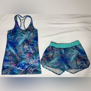 Lululemon Ivivva girls Tank and matching Short set